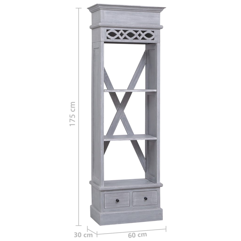 Highboard 60x30x175 cm Solid Mahogany Wood